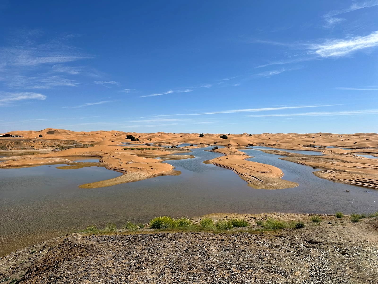 The Flamingo Lake Near Merzouga